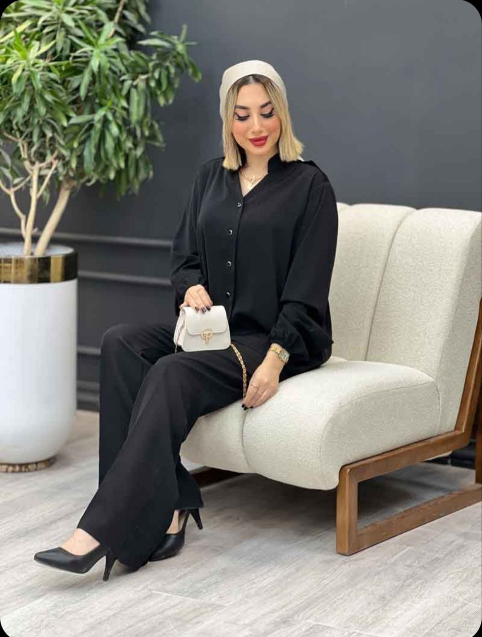 شومیز زنانه مدل میترا جنس کرپ الیزه