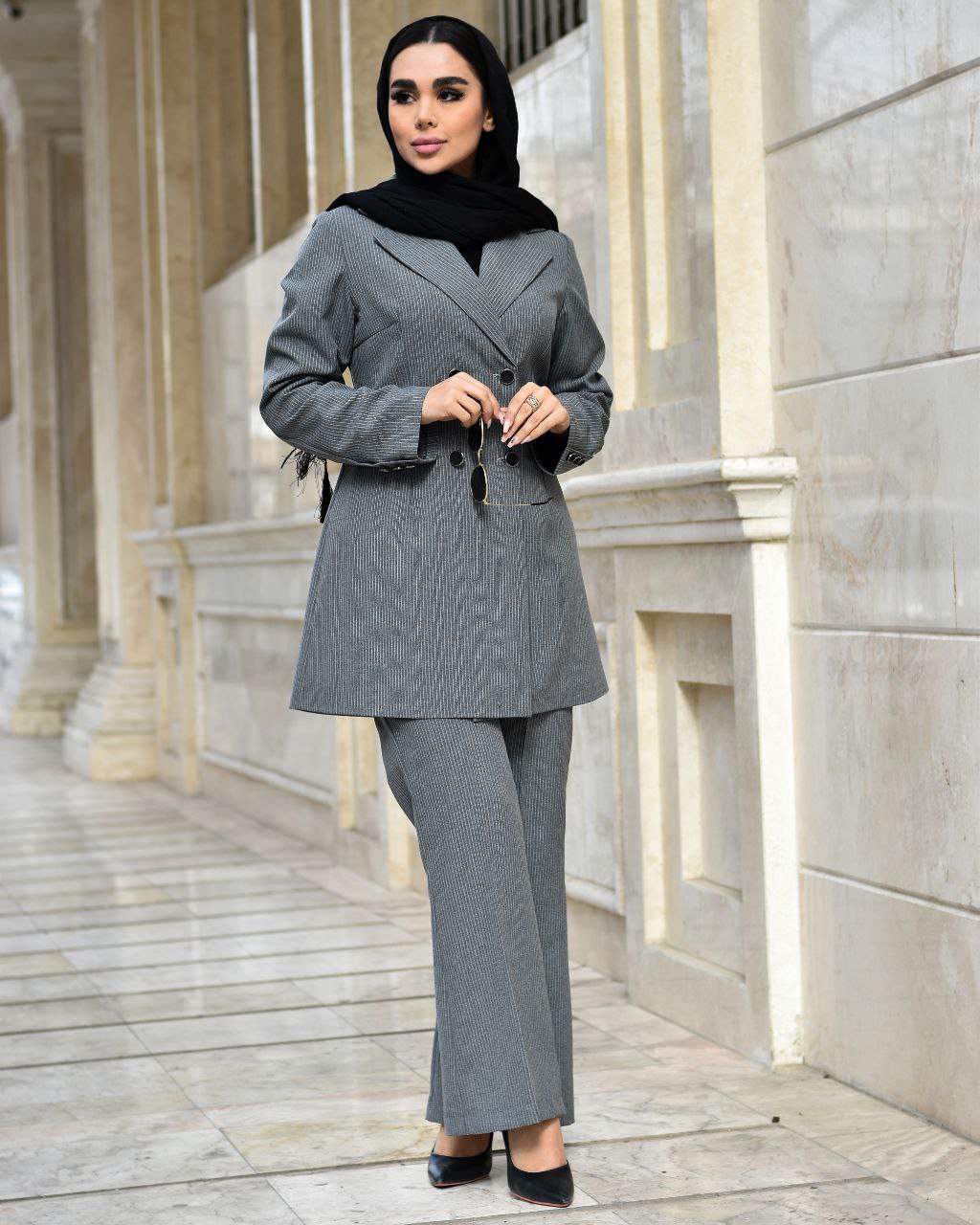 مانتو شلوار اداری زنانه طرح دیپلمات