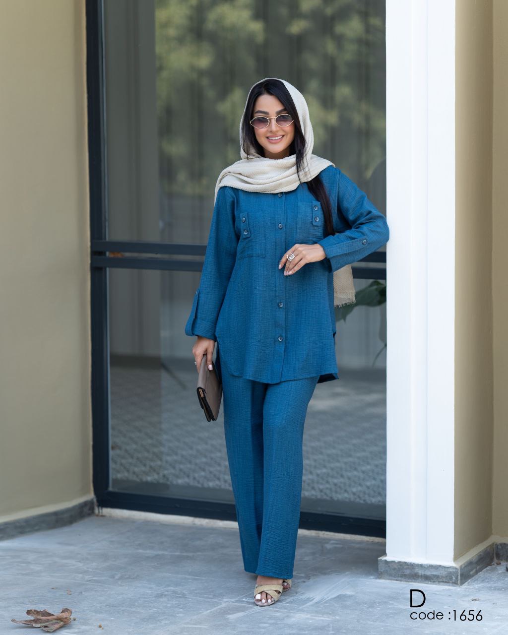 شومیز شلوار زنانه شانتون چهار فصل مدل زیوا