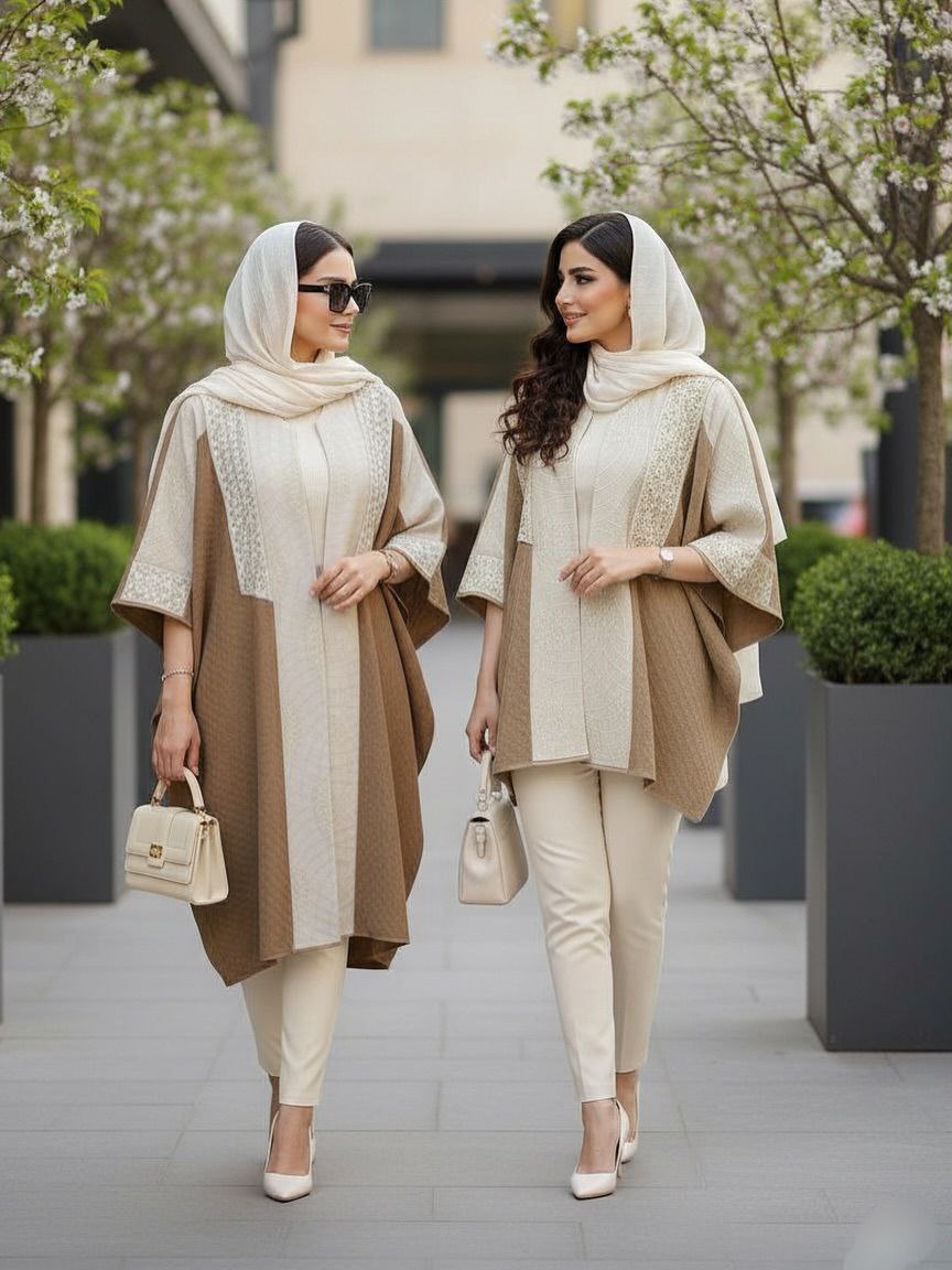 مانتو مجلسی زنانه بلند جنس کریشه مراکشی