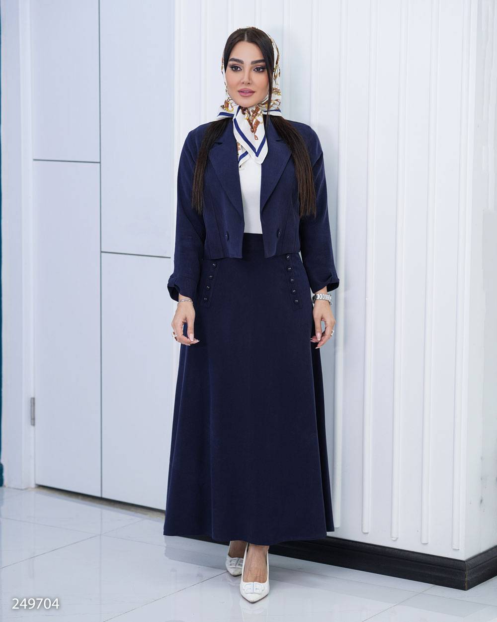کراپ دامن زنانه مدل ناریش
