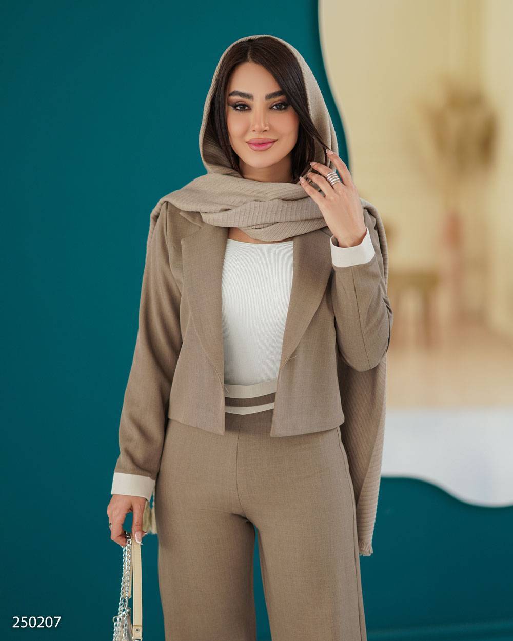 کراپ شلوار زنانه مدل مرسانا دو تیکه