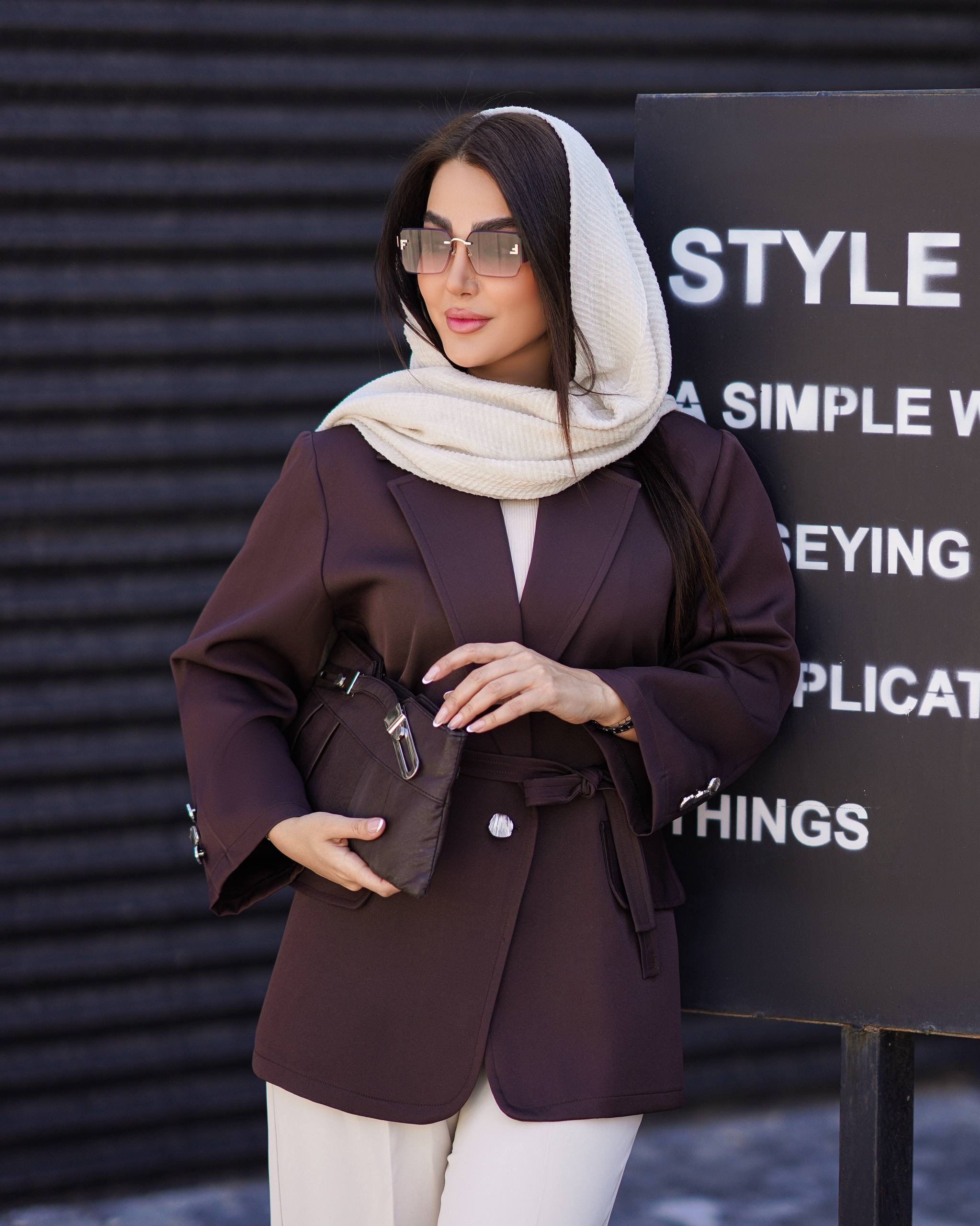 کت زنانه  یقه انگلیسی جیب فیلتو