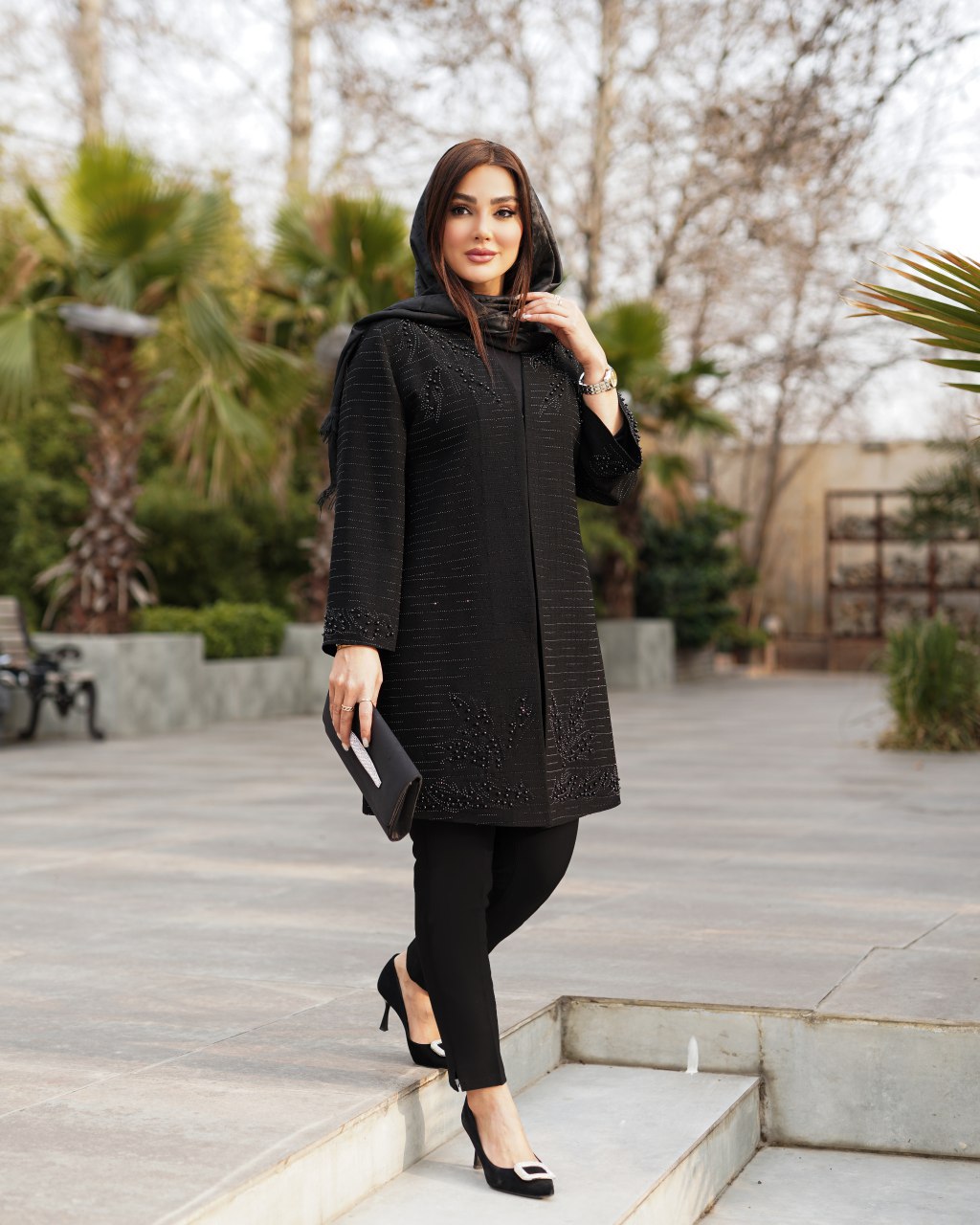 مانتو یقه هفت زنانه مدل آینور