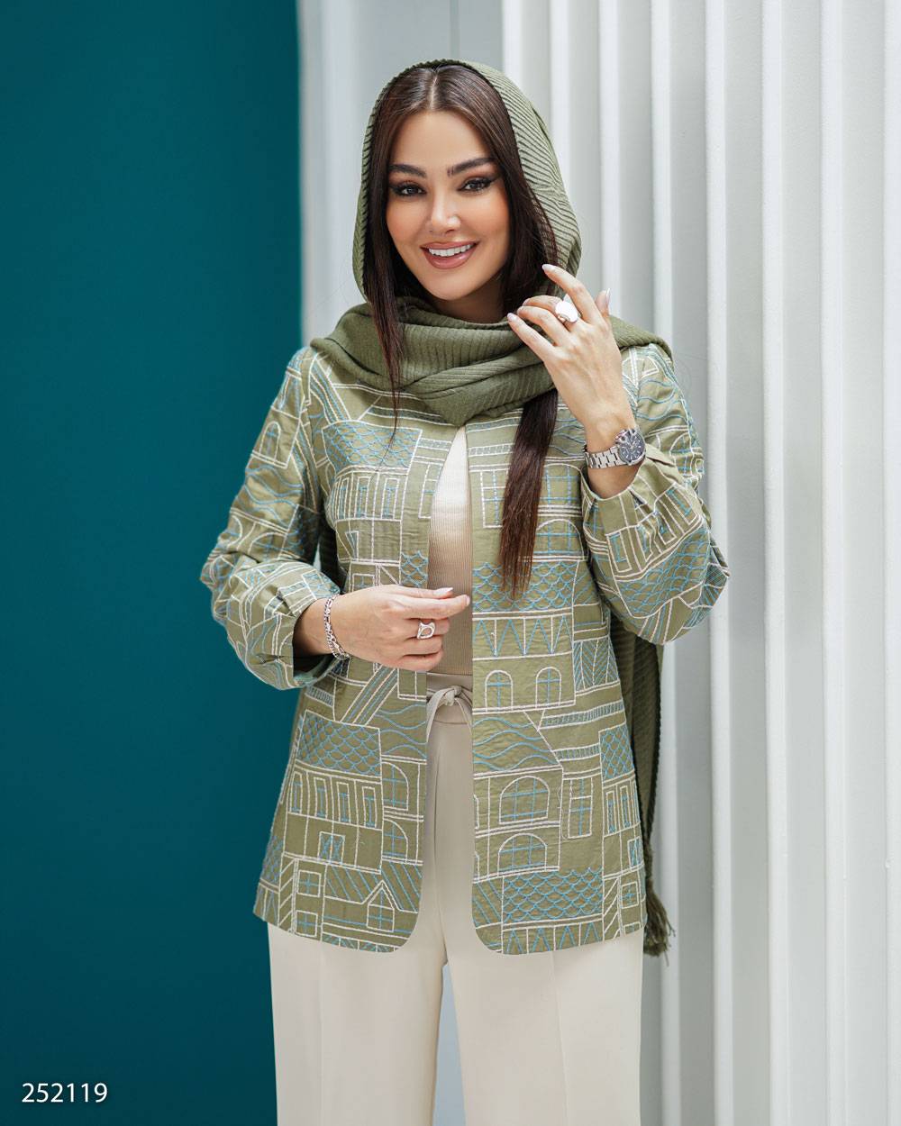 کت پوپلین زنانه مدل مودو