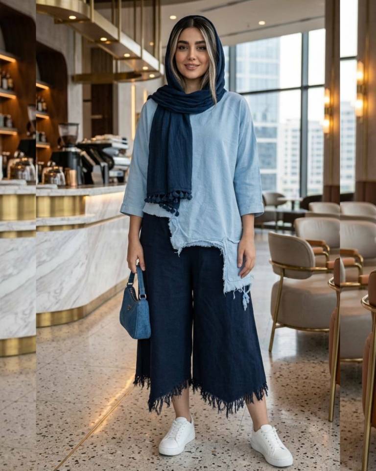 شلوار زنانه الیاف طبیعی