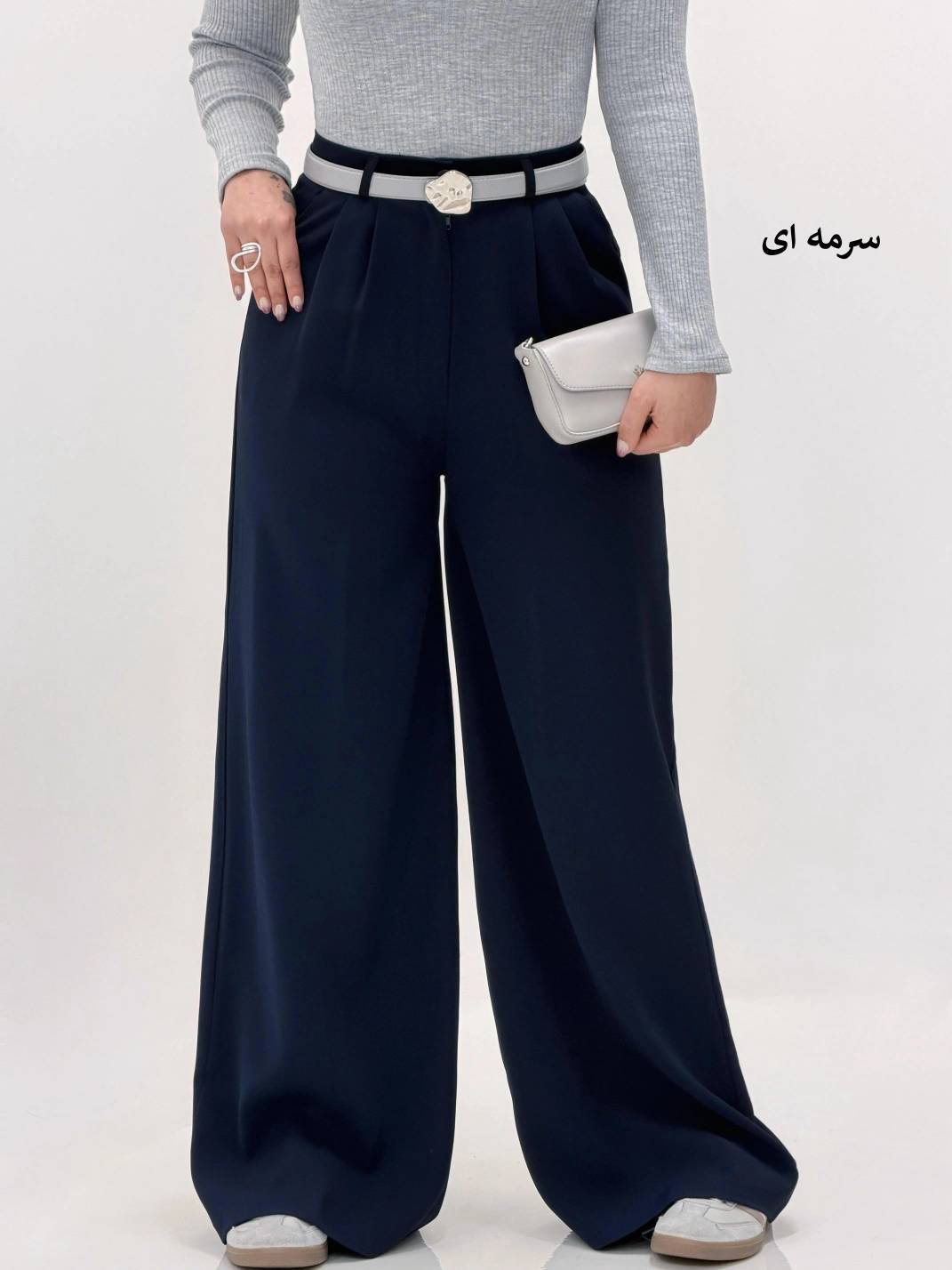 شلوار بگ کرپ زنانه مدل ماندانا