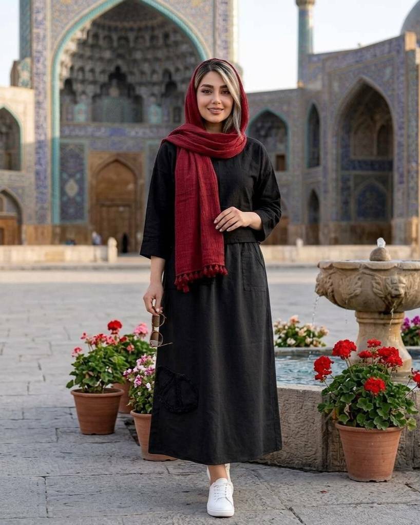 دامن زنانه الیاف طبیعی