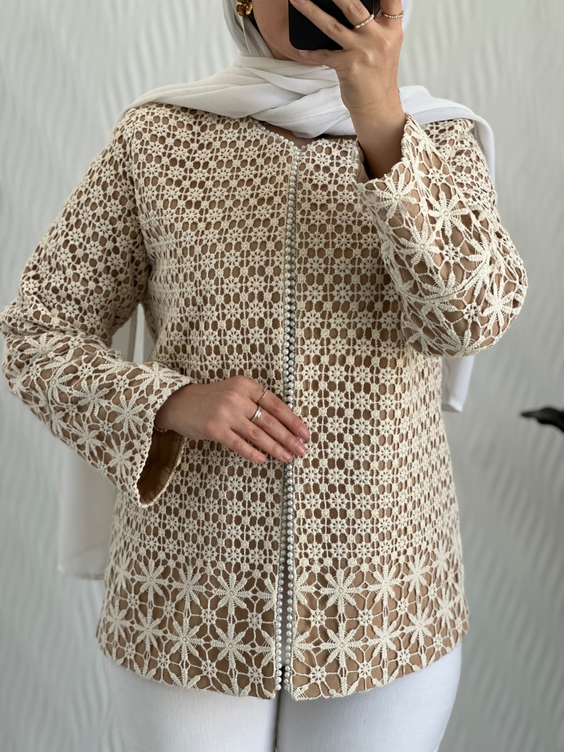 کت زنانه دانتل زیره لنین