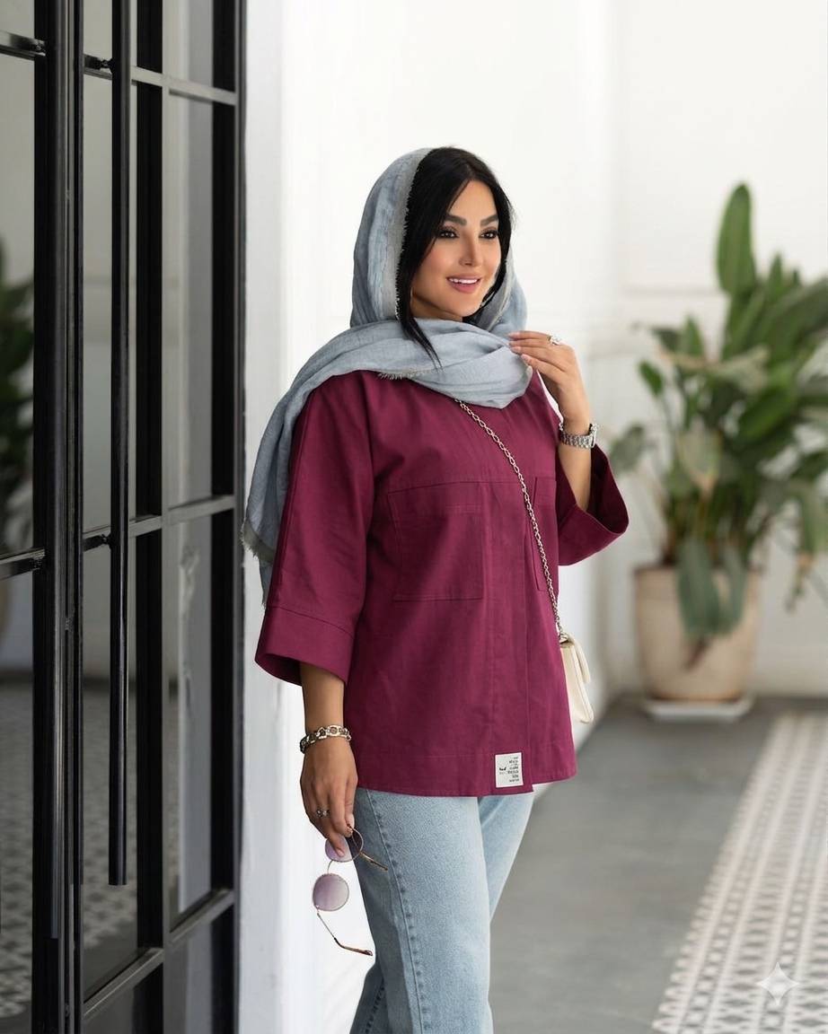 شومیز مانتویی زنانه مدل لارا