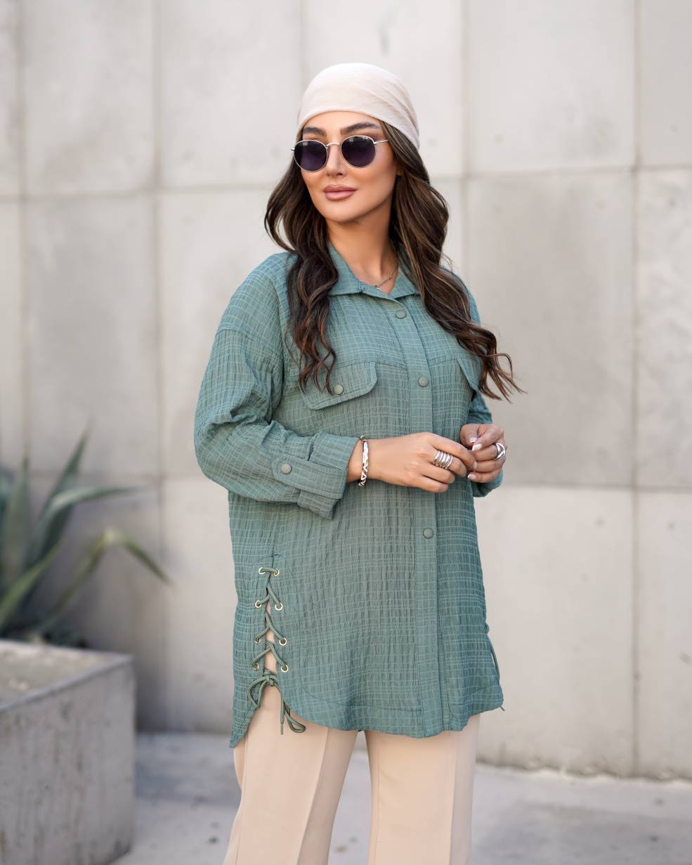شومیز بغل بندی زنانه مدل تینا