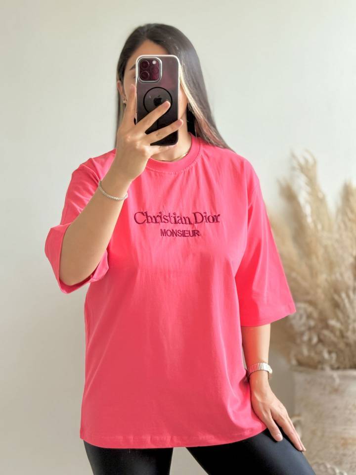 تیشرت باکسی Christian dior