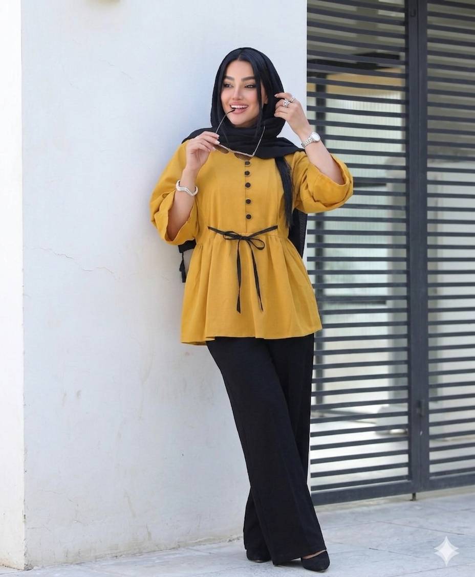 ست مانتو شلوار مانتو زنانه مدل پرند