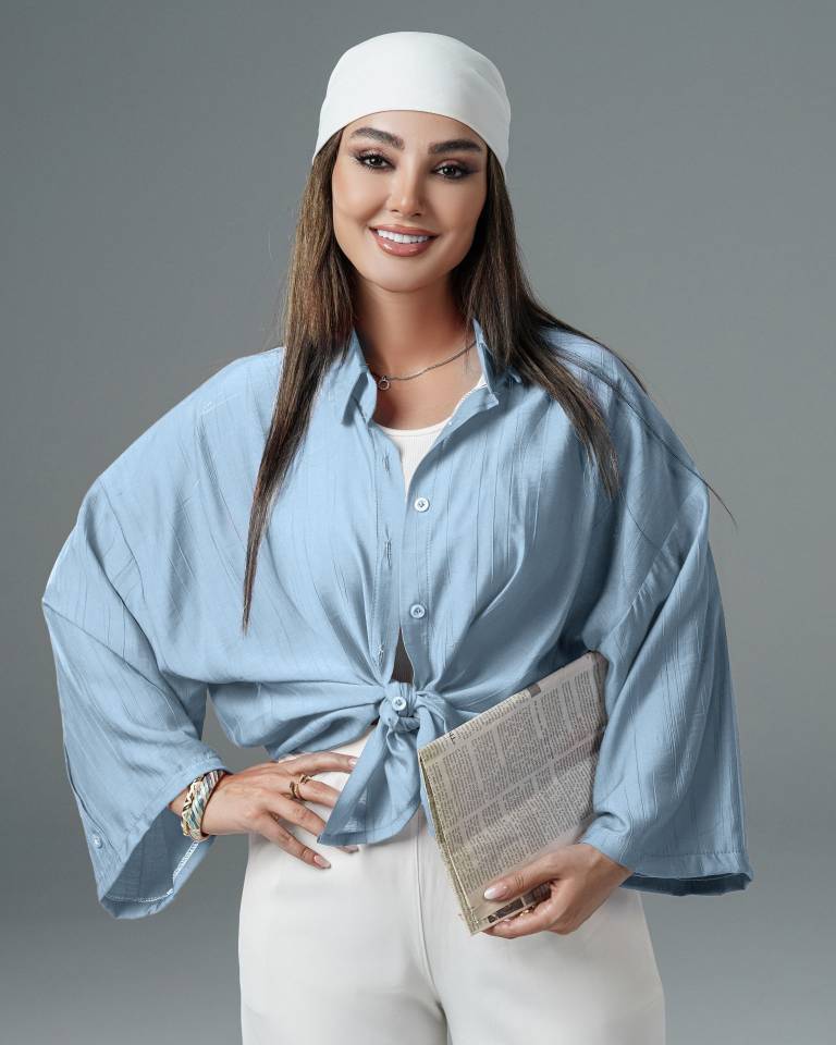 شومیز آستین دگمه دار