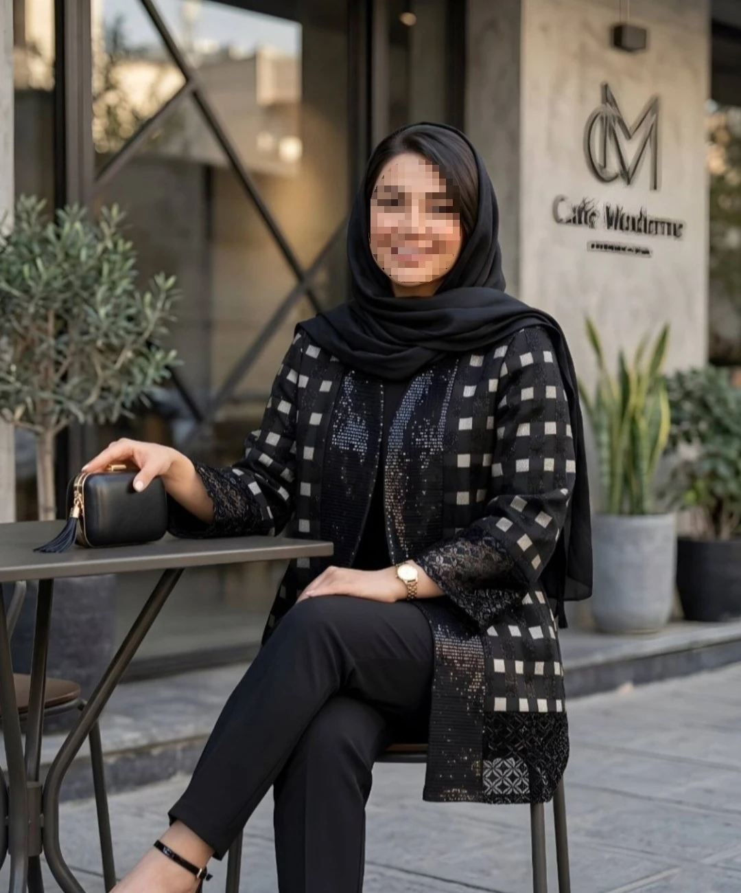 مانتو ژاکارد شاین لوکس مدل دانوس