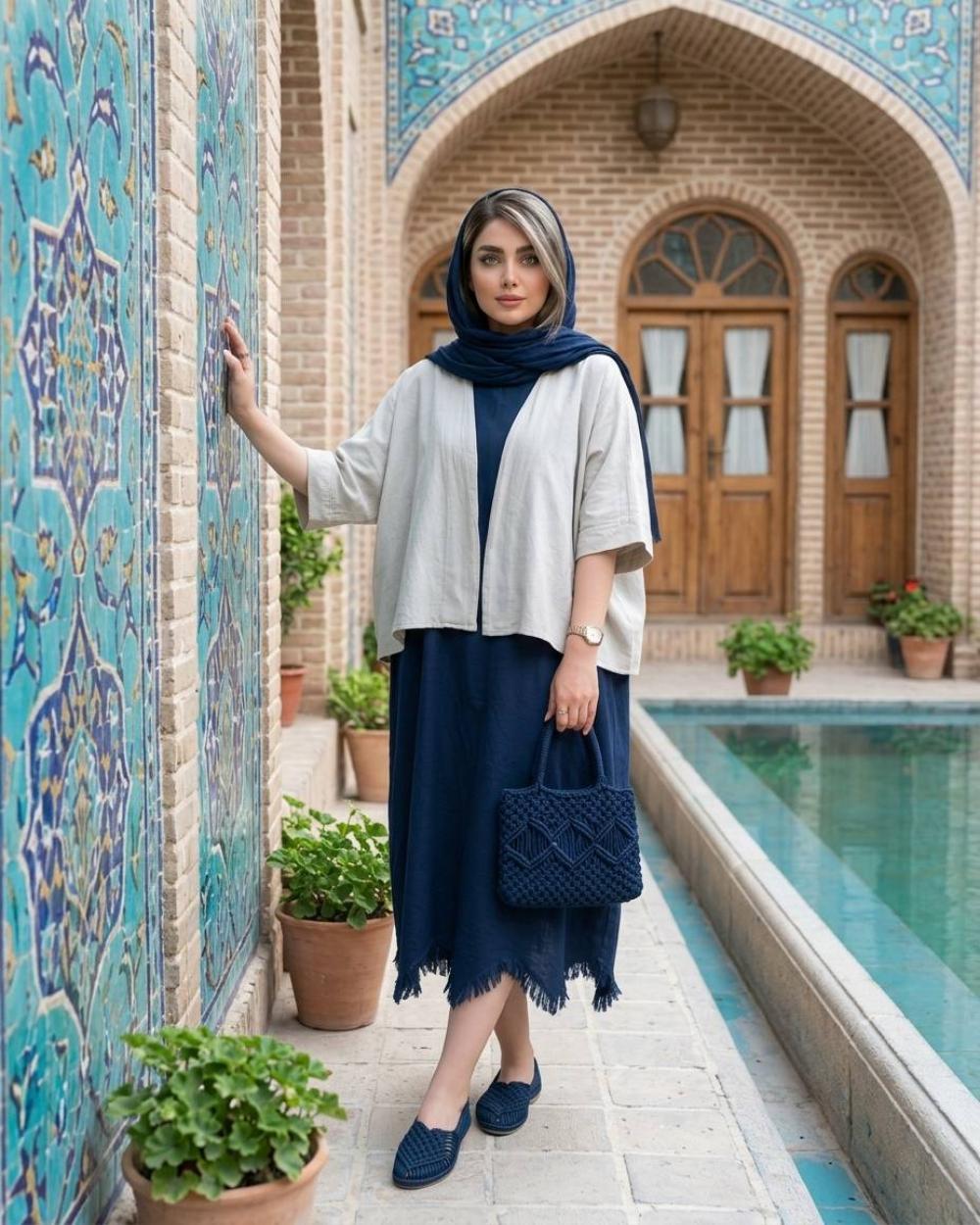 کت زنانه الیاف طبیعی