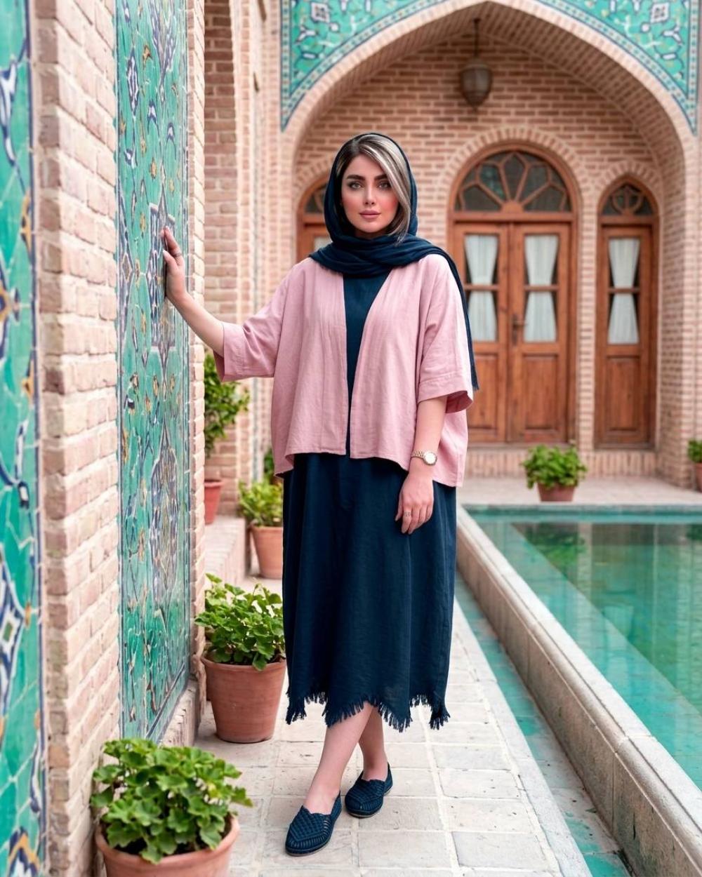 سارافن زنانه الیاف طبیعی