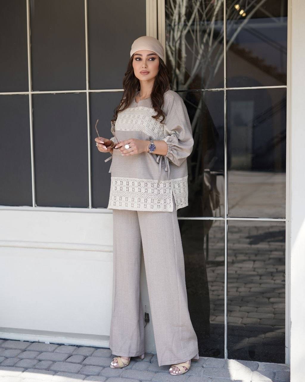 ست شومیز شلوار زنانه مدل نیلا