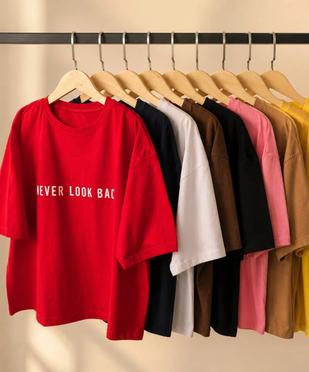 تیشرت باکسی never look back