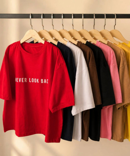 تیشرت باکسی never look back