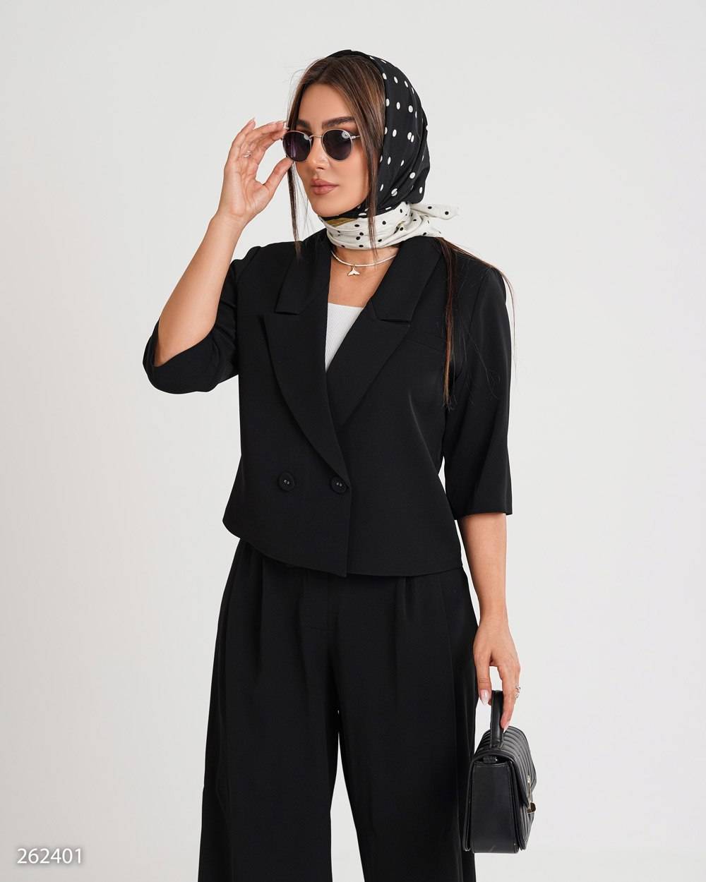 کراپ کت و شلوار زنانه مدل رزمهر