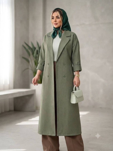 مانتو بلند زنانه مدل نگین
