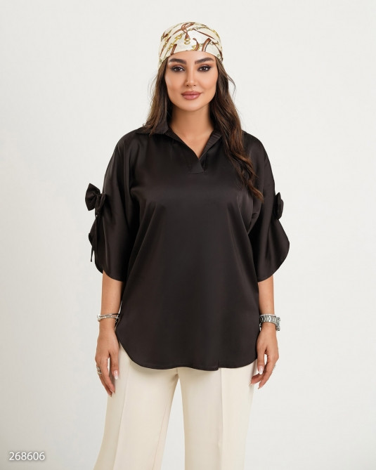 شومیزساتن زنانه مدل مینور