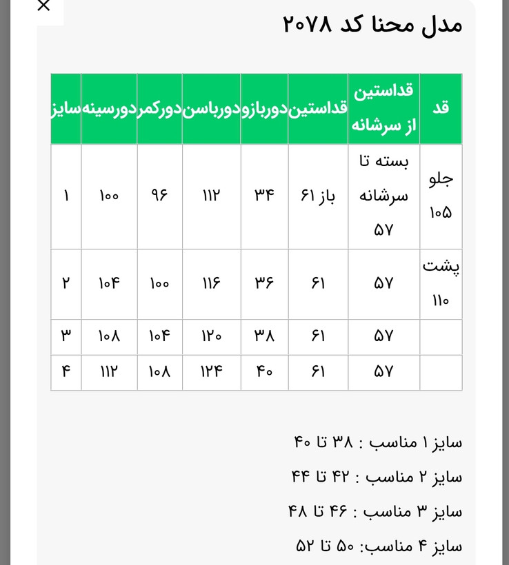مانتو زنانه مدل محنا