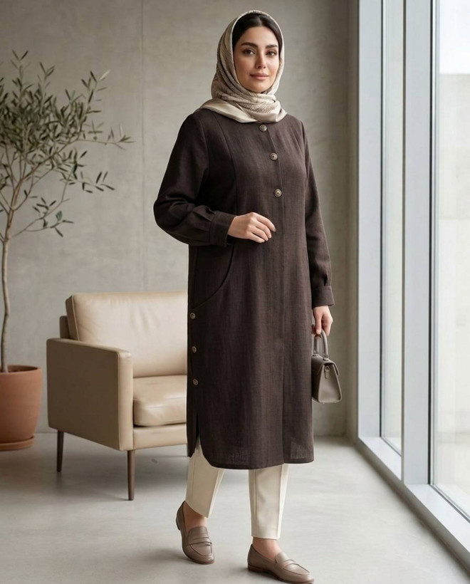 مانتو شیک زنانه مدل میلا