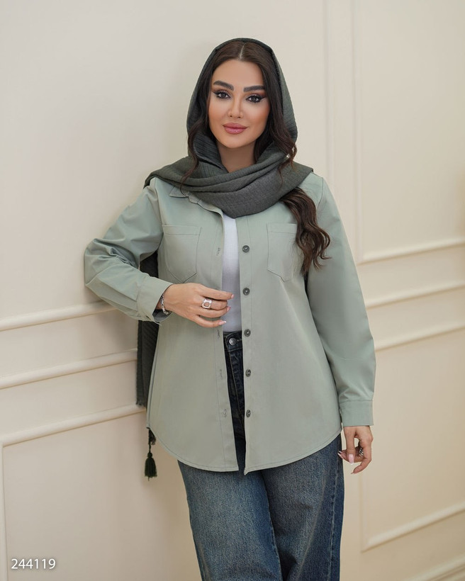 شومیز کتان زنانه مدل نارینا