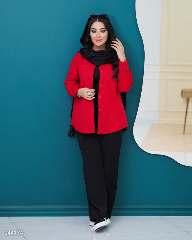 شومیز کتان زنانه مدل نارینا