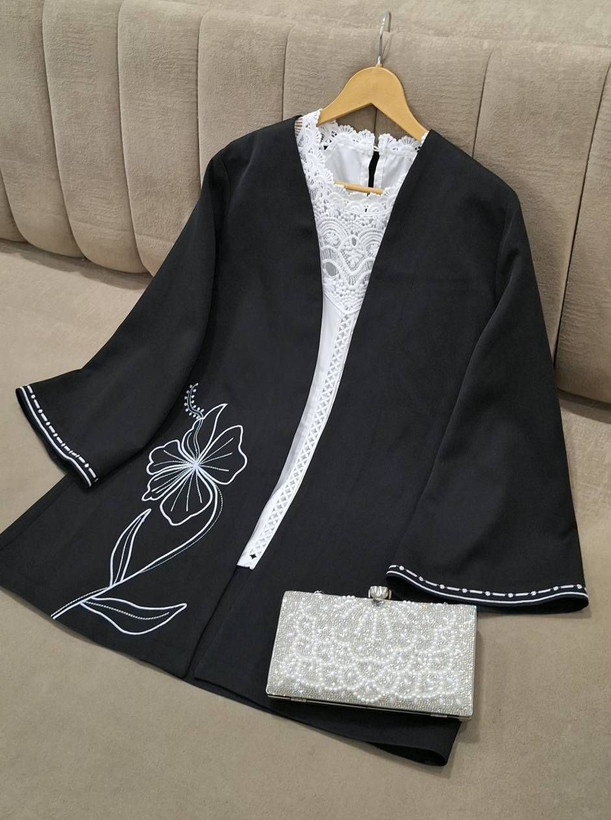 مانتو گلدوزی شده مدل آیماز