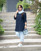 مانتو شومیزی زنانه مدل آریسا