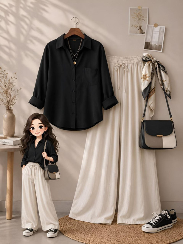 شومیز شلوار زنانه مدل بهار ناز