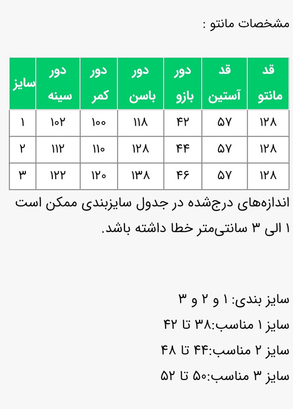 مانتو زنانه مدل مانوئلا