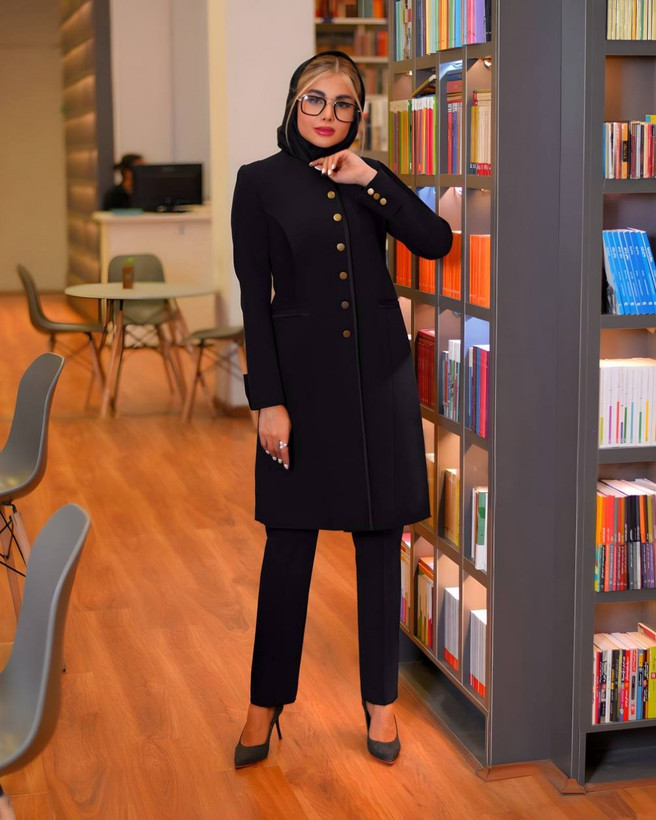 مانتو شلوار اداری زنانه مدل لاریسا