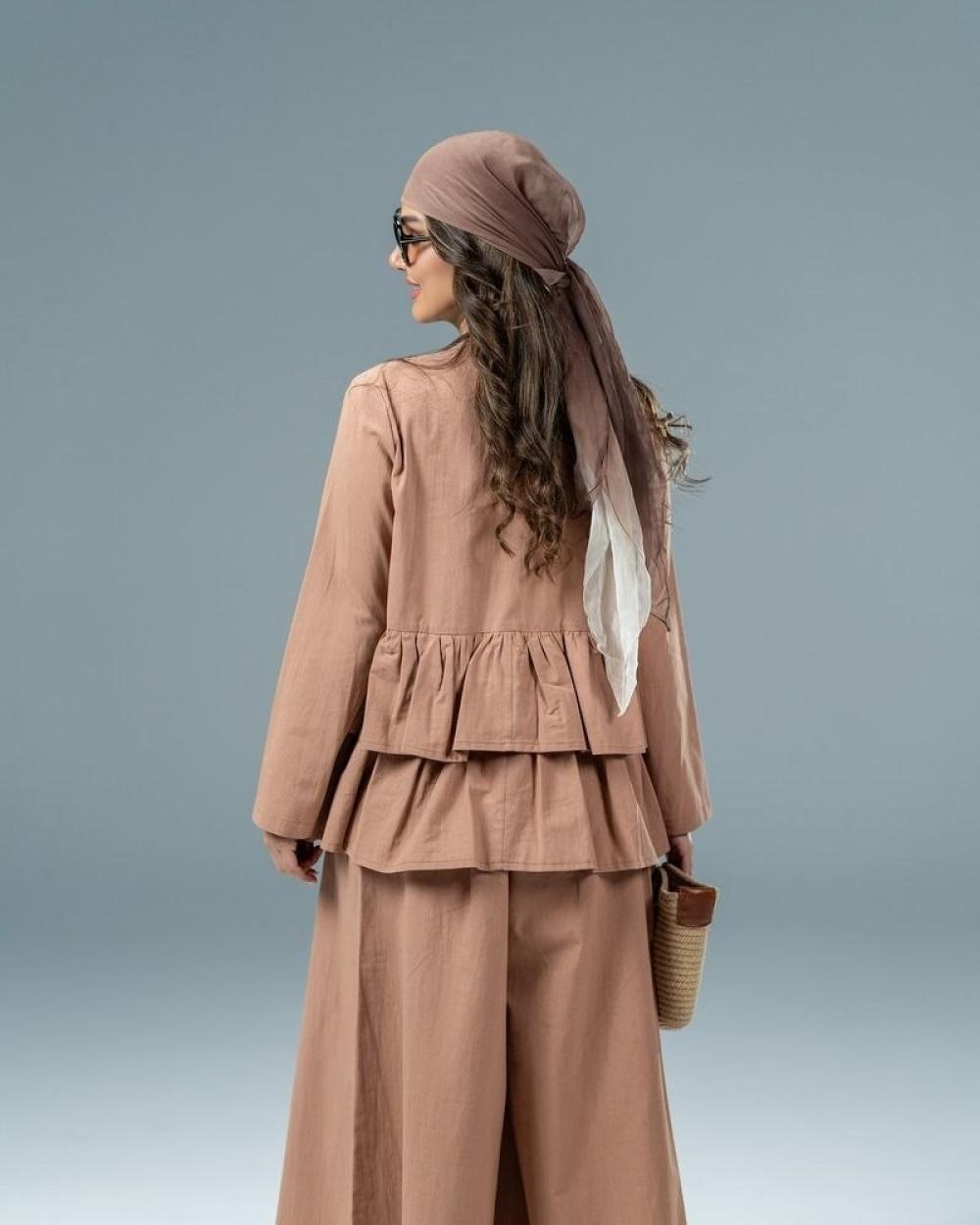 مانتو شلوار زنانه عروسکی مژگان