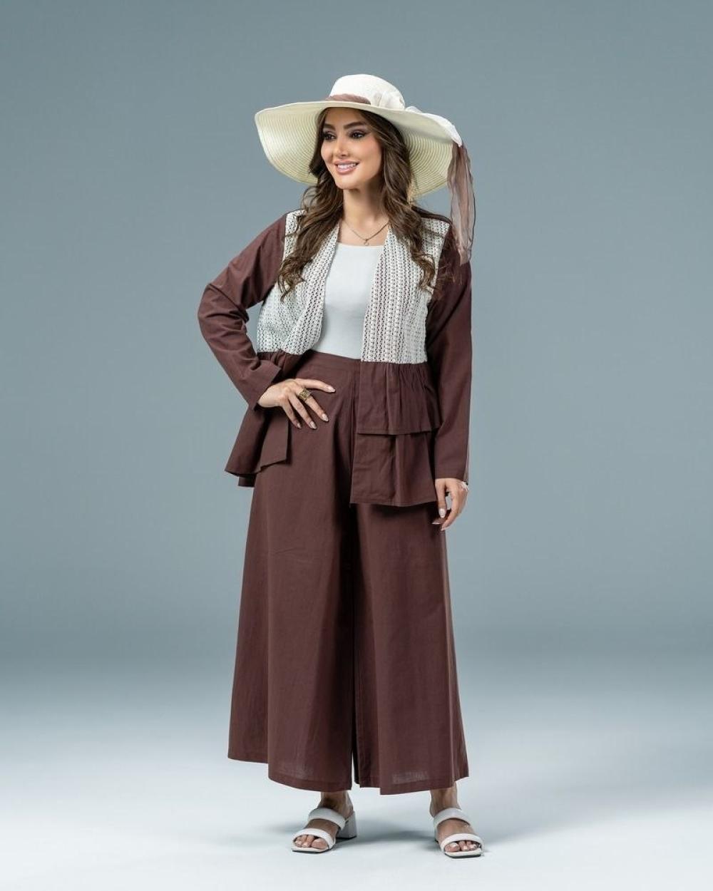 مانتو شلوار زنانه عروسکی مژگان