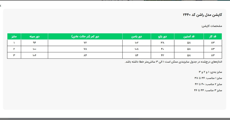 کاپشن مدل راشن