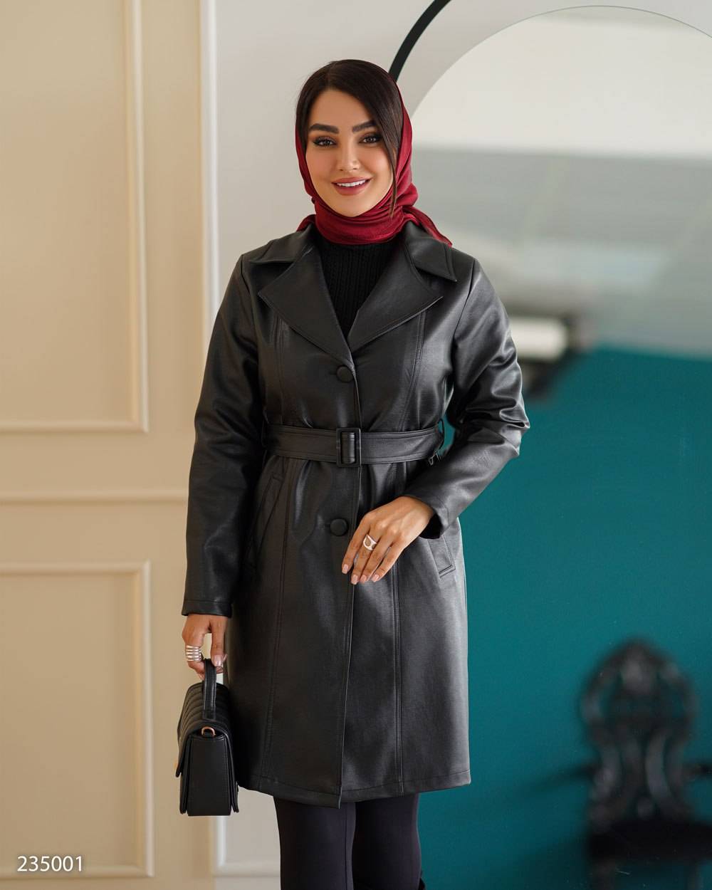 پالتو چرم زنانه مدل هرمینا