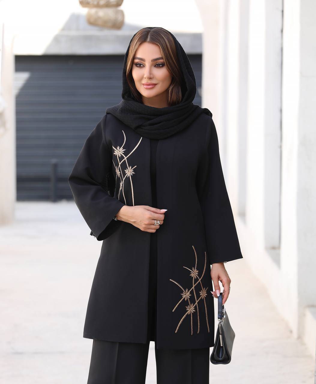 مانتو گلدوزی زنانه مدل آیدین