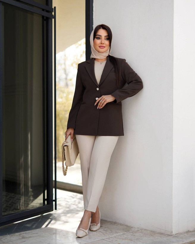 کت کرپ بزیاق زنانه مدل هلیا