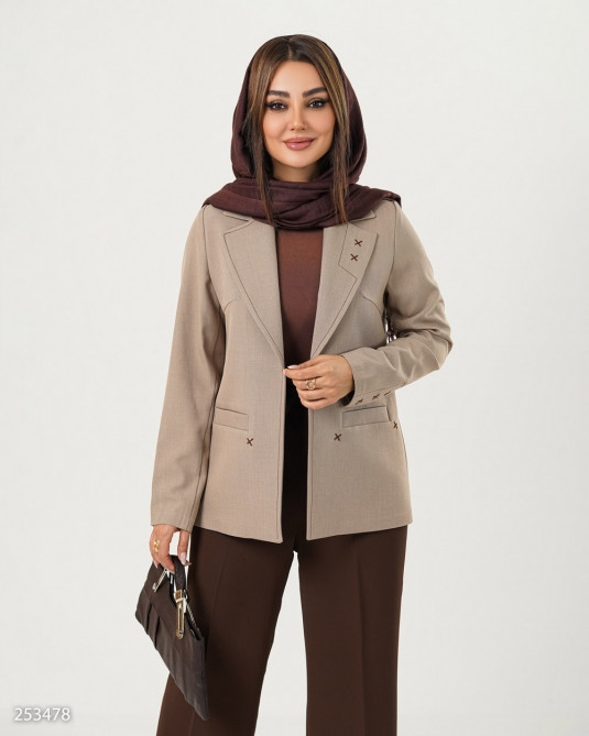 کت گاواردین زنانه دمسه دوزی مدل مانترا