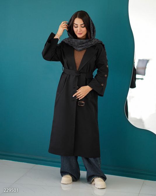 بارونی بلند زنانه مدل آلند