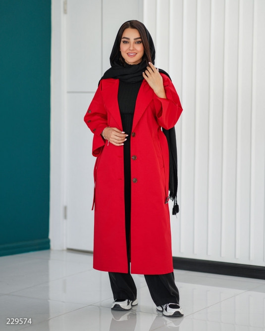 بارونی بلند زنانه مدل آلند