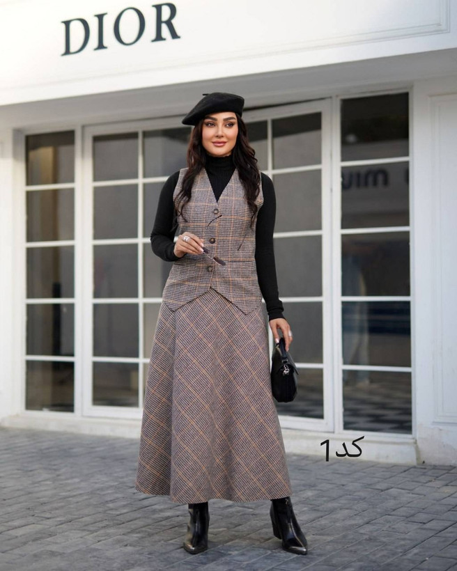 ژیله دامن زنانه مدل ایراندخت