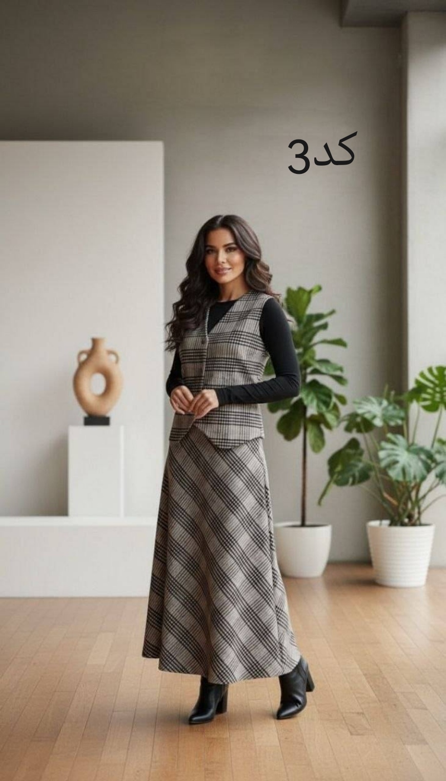 ژیله دامن زنانه مدل ایراندخت