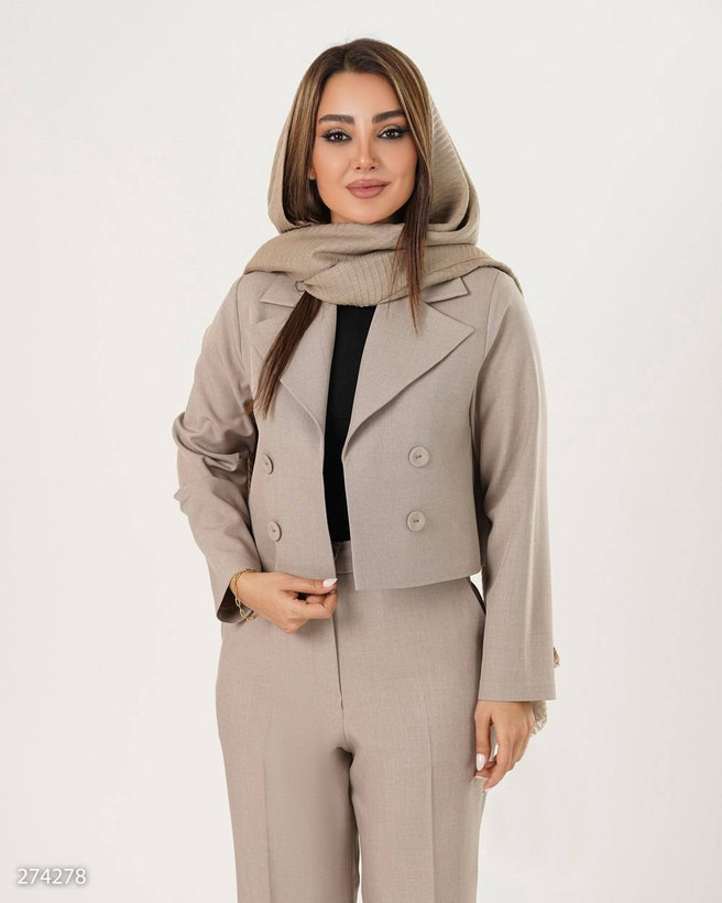 کراپ و شلوار مدل زرسا