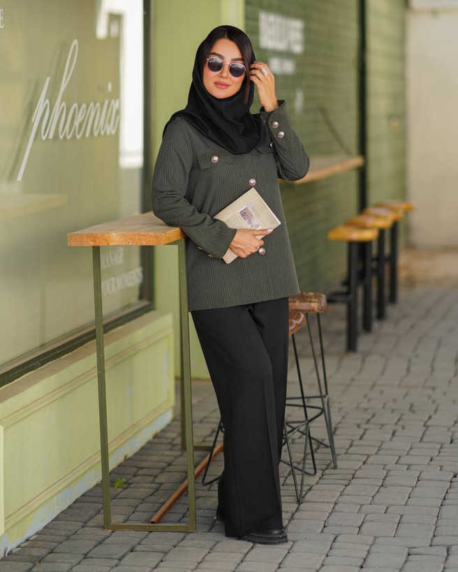 مانتو کتی دیپلمات زنانه مدل پرتو