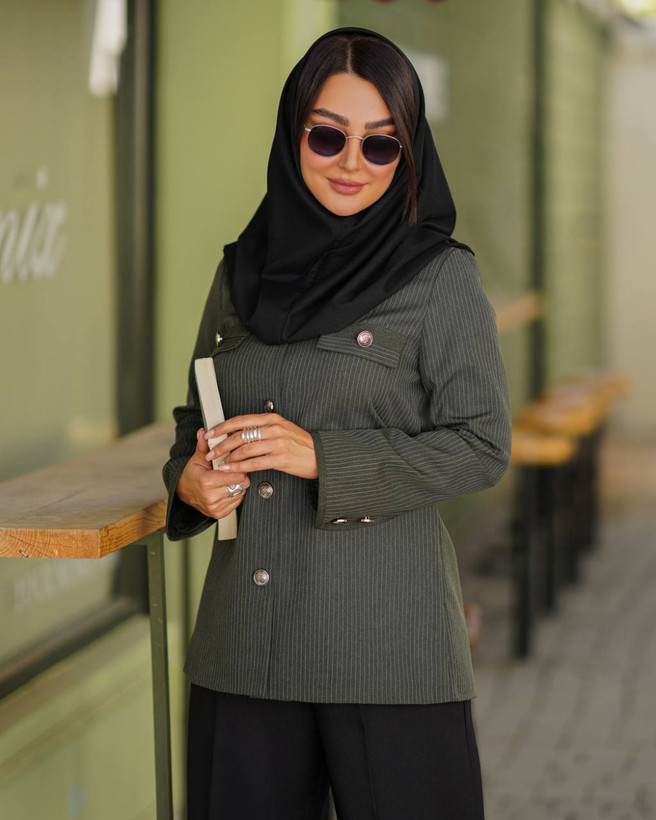 مانتو کتی دیپلمات زنانه مدل پرتو
